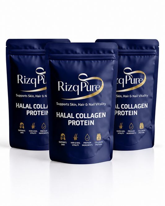 RizqPure Halal Collagen Protein - 3 Pack